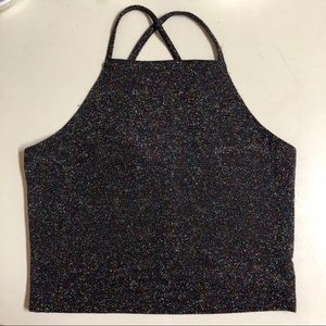 Glitter Halter Top